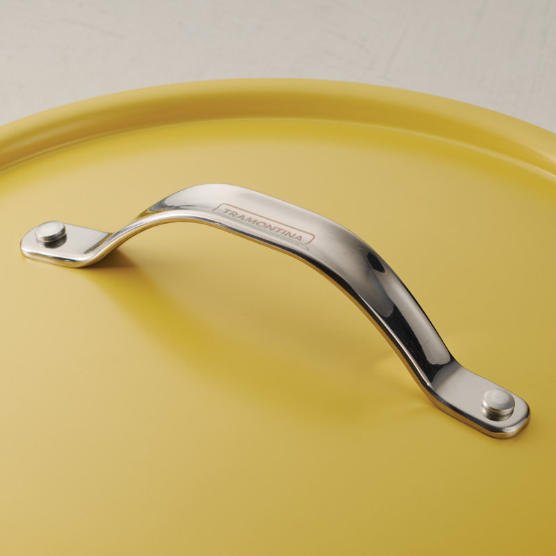 Mustard Yellow 5-Piece Non-Stick Ceramic Coated Aluminum Cookware Set