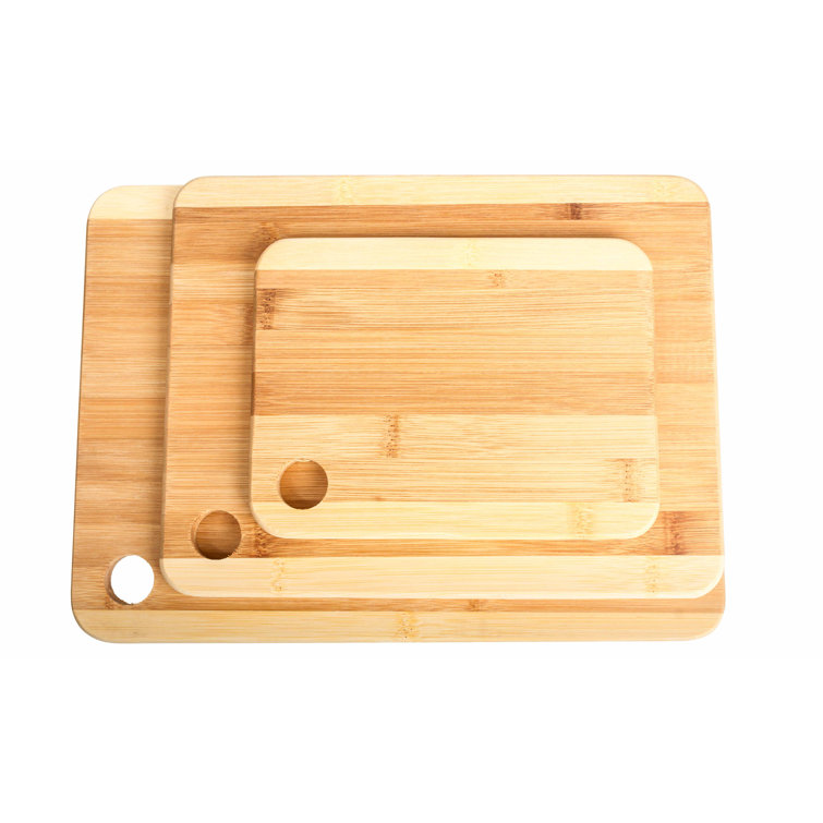 3-Piece Bamboo Cutting Board Set