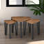Trinton 3-Piece Nest Of Tables Industrial Side End Table Living Room Furniture