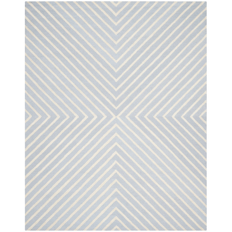 Tapis performance à chevrons en laine touffetée Sivad, Rectangle 2 pi 3 po x 3 pi 9 po