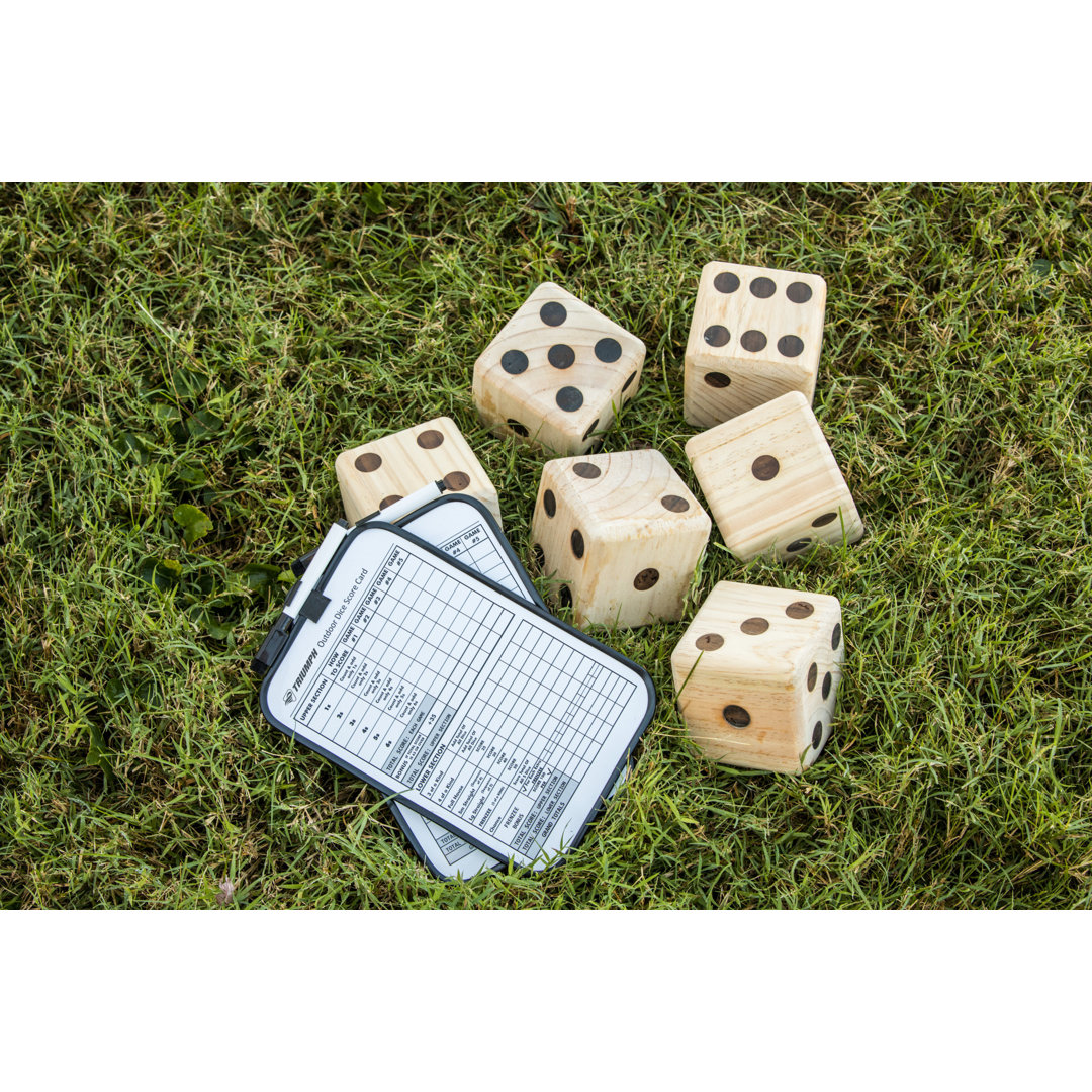 Big Roller Wooden Lawn Dice Giant Games Triumph Sports