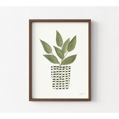 «Herb Garden III» par Courtney Prahl, décor de maison botanique minimaliste, plante, reproduction d'art, feuille, reproduction d'art, plante dans un vase