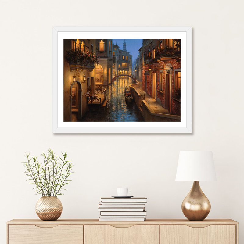 «Golden Moment» par Evgeny Lushpin - reproduction, H 16 po x l 24 po x P 1 po, Papier blanc