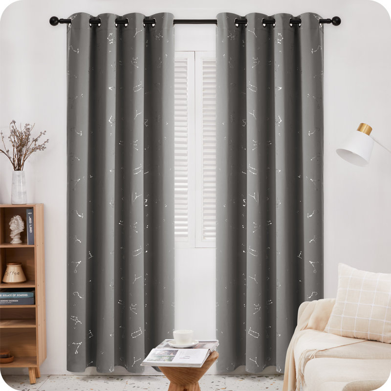 Radmilla Blackout Curtain, Light Grey, 66cm Width x 229cm Drop