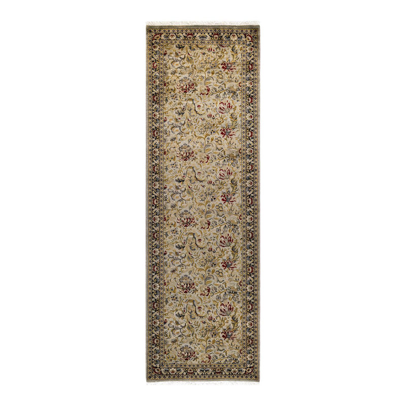 Tapis ivoire noué à la main de conception unique Holsworth