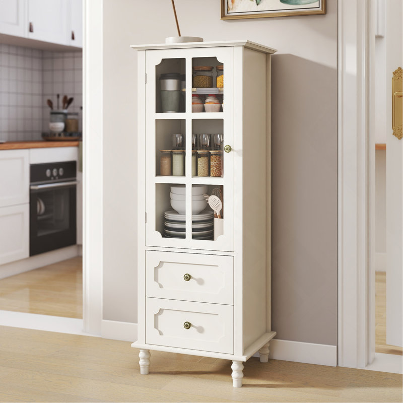 Allencoe 52.36''H Wooden Buffet Cabinet, White