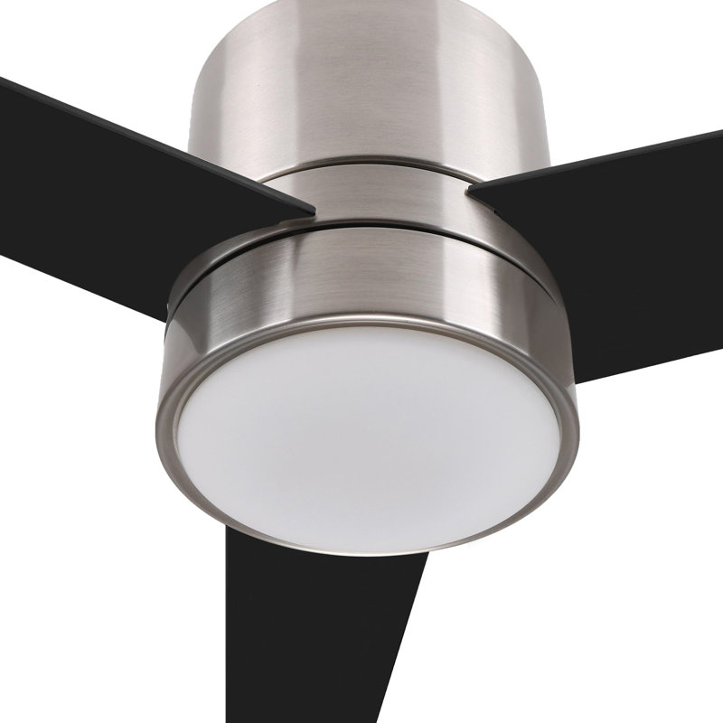 Ventilateur de plafond d'intérieur intelligent Raiden, 205 tr / min, Argent argent, Noir