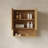 Wall-Mounted Striped Bathroom Cabinet With 2 Doors-48253838