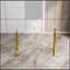 Console en verre d'acier inoxydable, table d'appoint repas doré transparent BS-02-1962152915