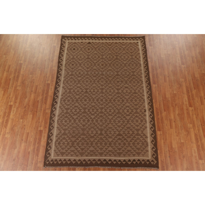 Reversible Wool Kilim Oriental Area Rug 7x10