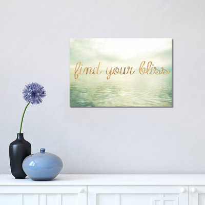 Water Bliss I 1 Piece Wrapped Canvas Wall Art
