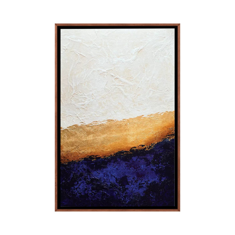 Framework - Print on Canvas, 66.04 cm H x 45.72 cm W, Classic Brown Wood Framed