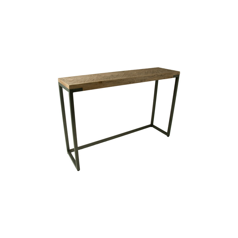 Poulin 116cm Solid Wood Top Console Table