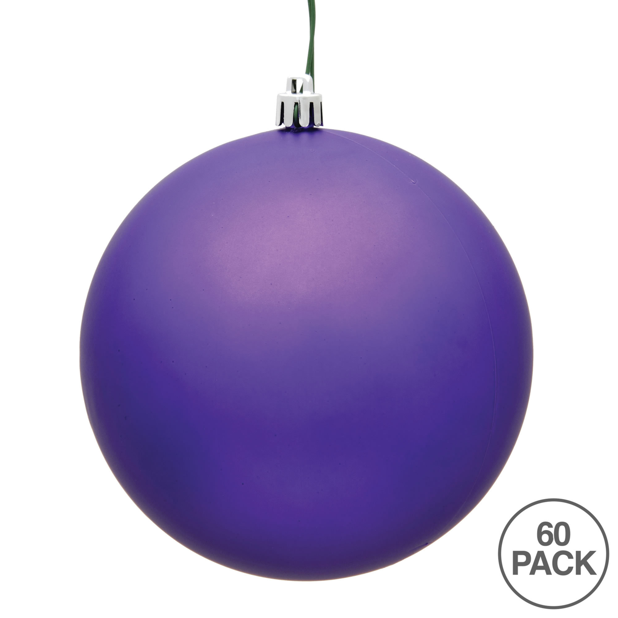 Holiday Décor Ball Ornament, Matte Purple