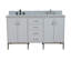 Ensemble de meuble-lavabo double 61 po Aashika-1062594192