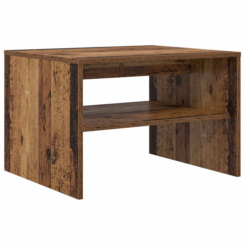 Coffee Table with Storage, 40cm. H x 60cm. L x 50cm. W, Old Wood