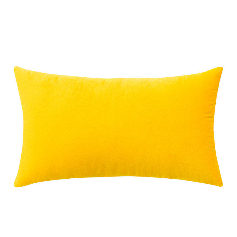 Payson lumbar pillow cover, Yellow, 14" H x 20" W