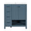 Bathroom Vanity with Sink, Two Doors, Two Drawers, Open Shelf, Solid Wood and MDF-130155077