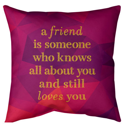 Gemstone Love & Friendship Floor Pillow