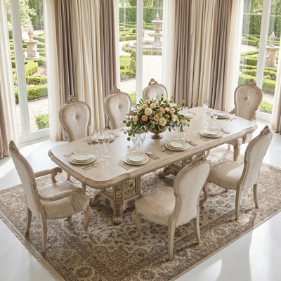 Platine Royale 9-Piece Extendable Dining Set