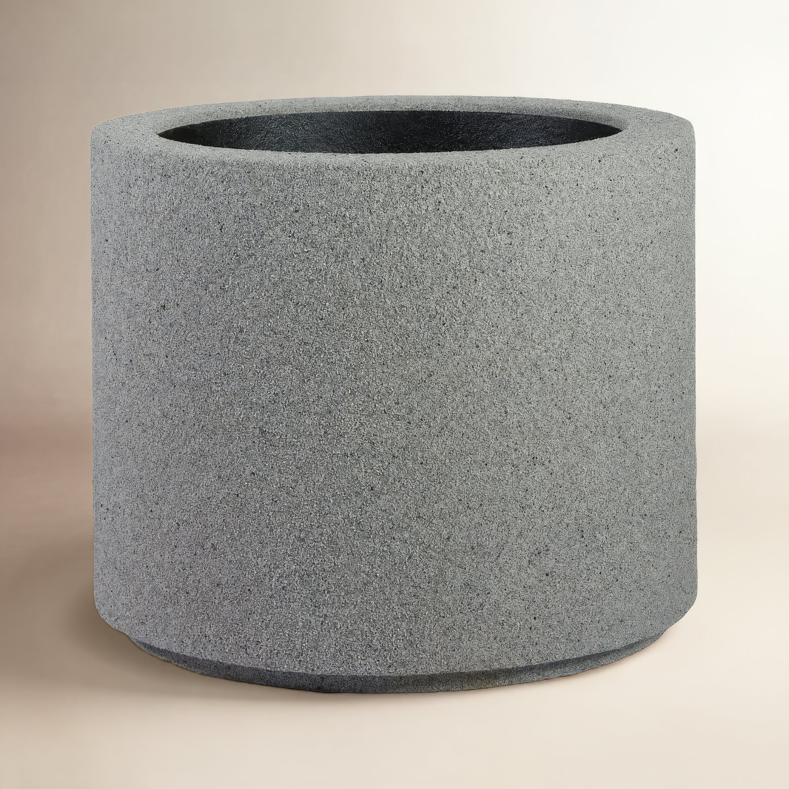 Gita 23" Pot Planter, Gray Granite