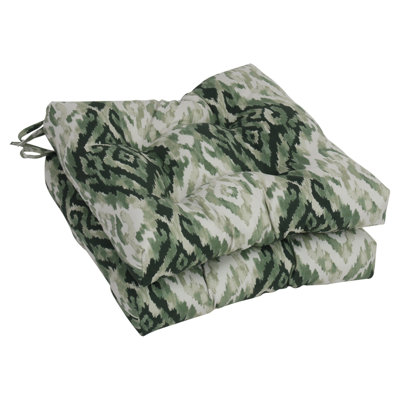 Ensemble de 2 coussins de chaise carrés de 16 pouces (ensemble de 2)