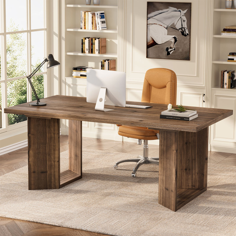 Solid Wood Executive Desk