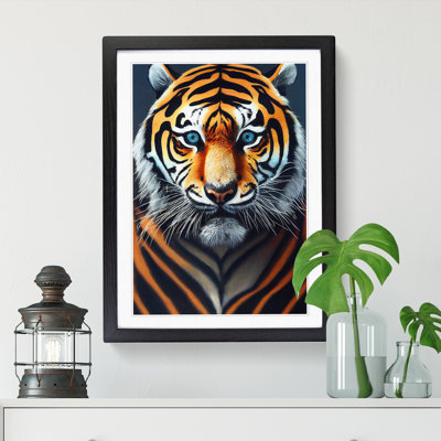 FRM-V0523-2508X Tiger Conceptual Art - Single Picture Frame Print