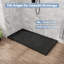Base de douche à surface solide l 59 po x P 31 po, avec ensemble de bonde et couvercle de bonde, conception texturée antidérapante, emplacement de bonde réversible-121691302