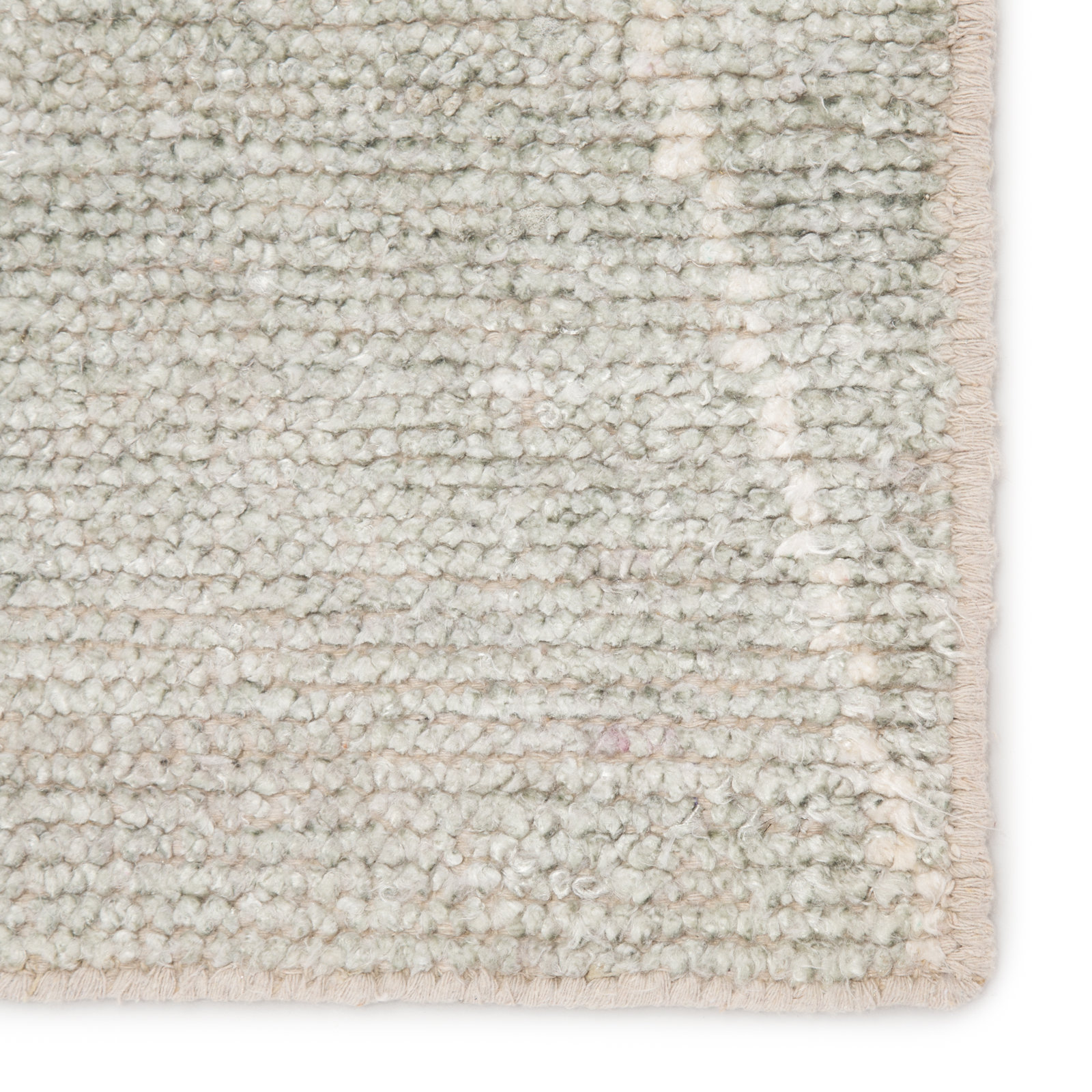 Flensburg Light Blue Ivory Hand-Knotted Rug, Rectangle 10' x 14'
