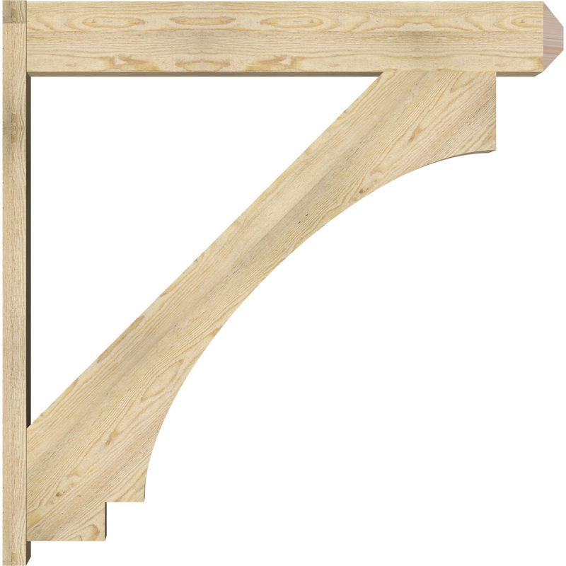 Imperial Craftsman Outlooker, 48" D x 48" H, 8" W Douglas Fir (Rough Sawn)