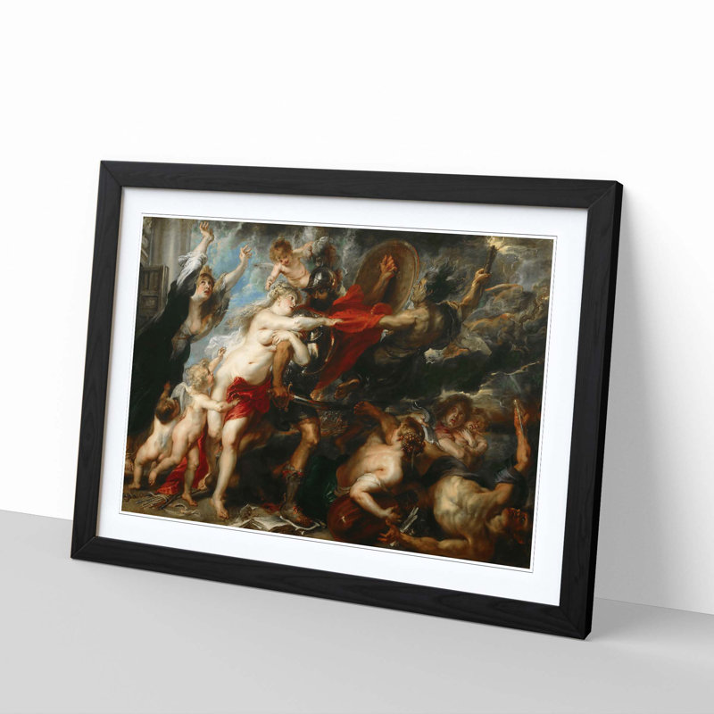 Peter Paul Rubens - Single Picture Frame Painting, Black