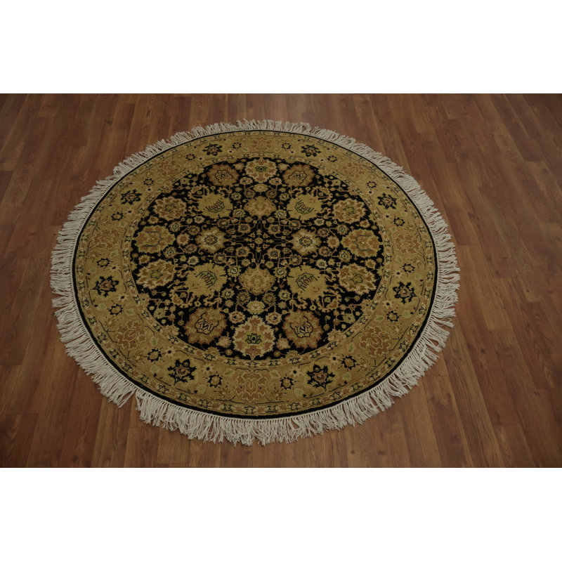 Tapis floral rond à motif oriental Ziegler 4 x 4 dans des tons riches