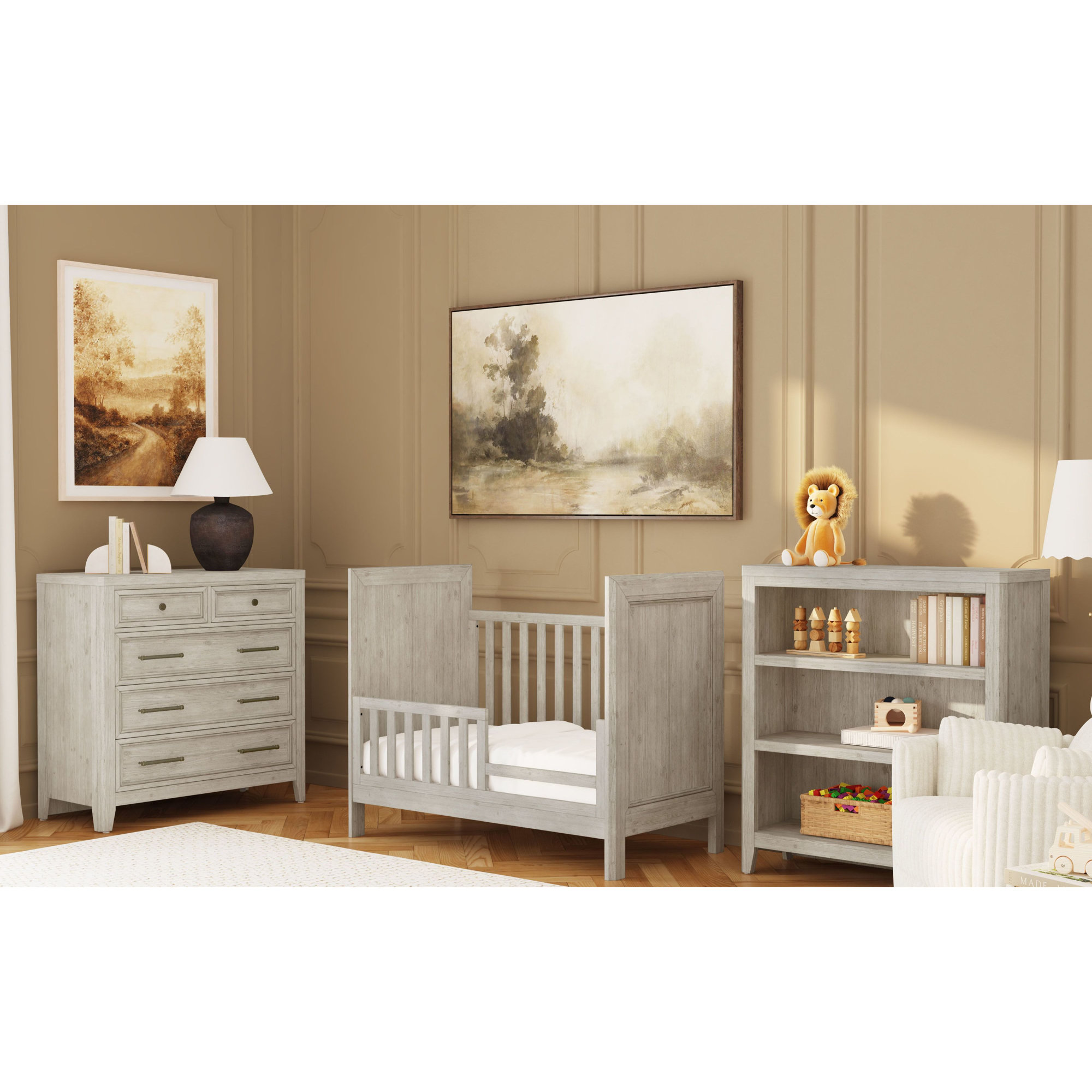 Jemma 2-in-1 Crib, Washed Linen