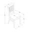 L'ensemble 5 pièces de table et chaises de cuisine comprend une table de salle à manger rectangulaire avec Dropleaf et 4 chaises rembourrées en tissu de lin, chêne-960835943-971727167-1012328561