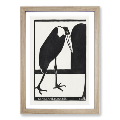 Marabou Bird by Samuel De Mesquita - Picture Frame Painting