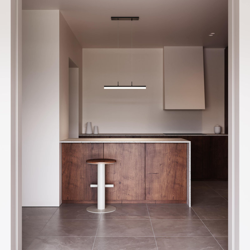 Stiletto 1 - Light LED Pendant, Satin Black