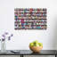 Motifs fantaisistes pour étagères, impression d'art mural d'architecture contemporaine colorée et vibrante-1022590084