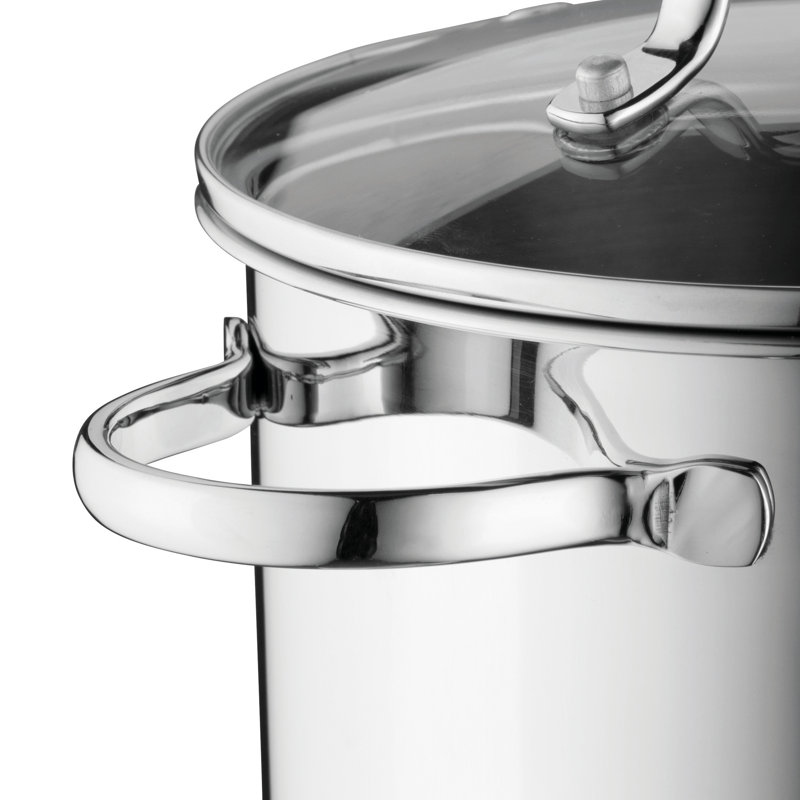 Comfort 7.2 Qt Stainless Steel Stockpot with Glass Lid