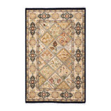 Classic One-of-a-Kind 2'8" X 4'2" Hand Knotted Area Rug