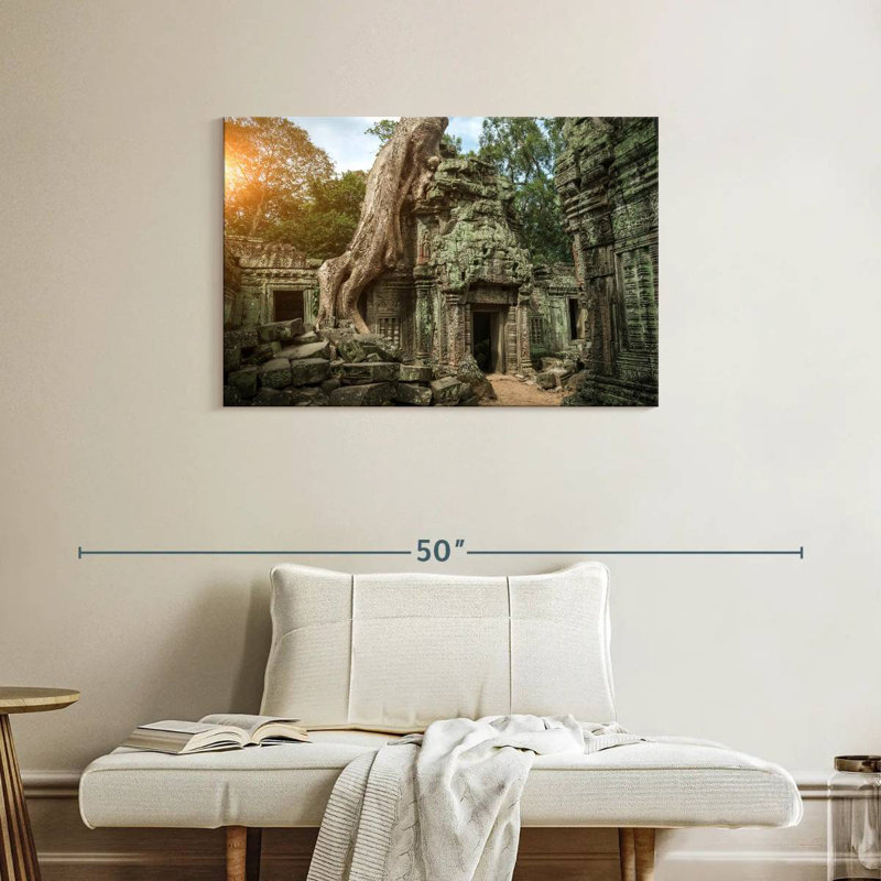 Kavia Ancient Angkor Wat Ruins, 24" H x 36" W