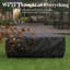  42" Rectangle Aluminum Propane Gas Smokeless Fire Pit Table with Hidden Fuel Tank-1913996186
