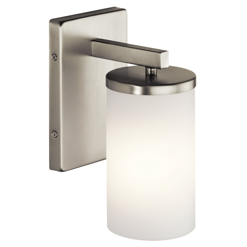 Armed Sconce, Brushed Nickel