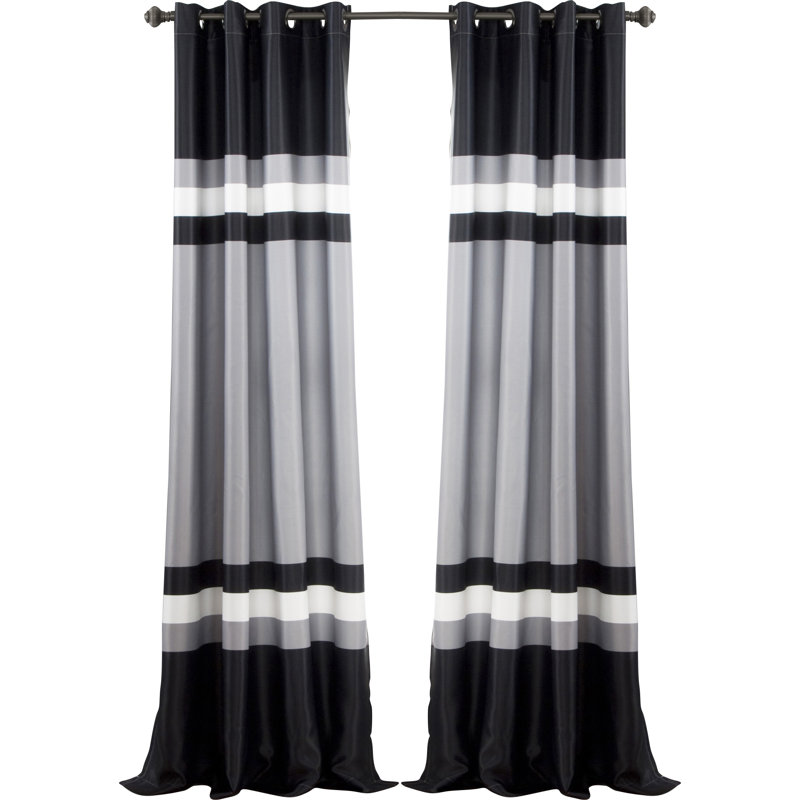 Room Darkening Curtain Pair, Black