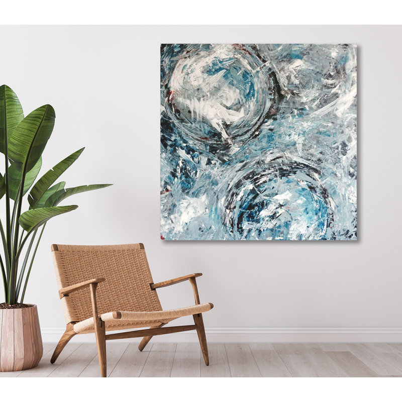 Aquaazul I Print by John Beard, 20" H x 20" W x 1" D, Wrapped Canvas