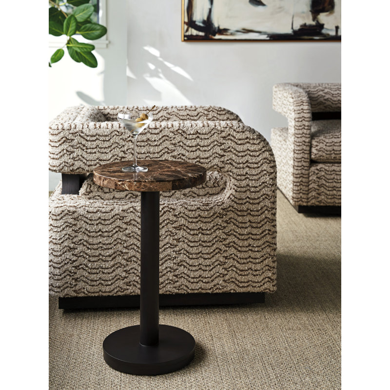 Zanzibar Geometric Swivel Barrel Chair in Durban