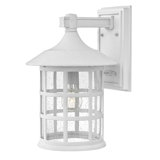 Textured White 1 - Bulb Outdoor Wall Lantern