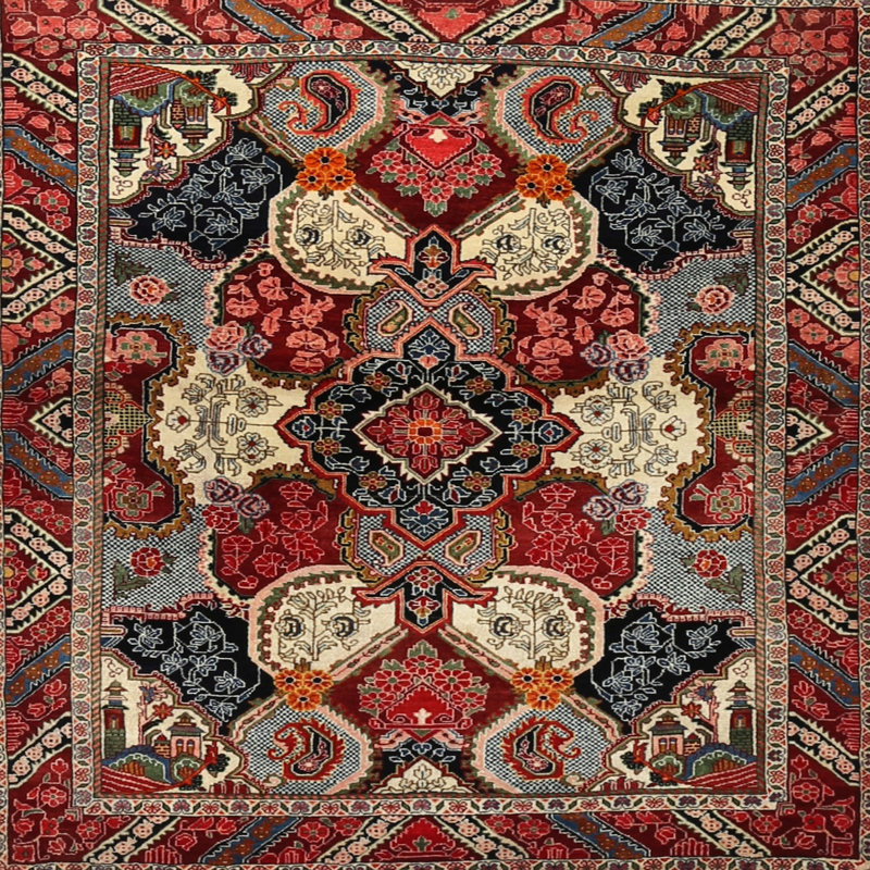 Paisley Indoor Rug, Square 5'