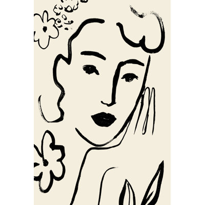 Matisse's Muse Portrait II by Victoria Barnes - Drawing Print