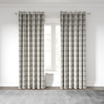Harriet Lined Eyelet Room Darkening Curtains